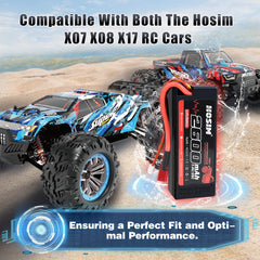 RC Cars Battery 25C 7.4V 2S 2600mAh for High Speed RC Truck X07 X08 X17 X25 X27 X15W