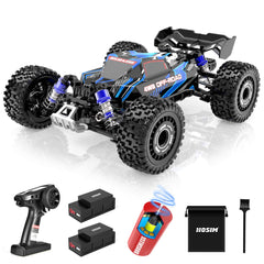 Hosim 1:16 Brushless RC Car Remote Control Truck for Adults 60+KMH 4WD Fast Radio Off-Road Cars Waterproof Hobby Grade Toy Crawler 2 Batteries 40+ Min Play