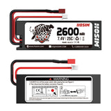 3Pcs Hosim RC Cars Replacement 25C 2S 7.4V 2600mAh Battery Hard Case Use for High Speed RC Truck X07 X08 X17