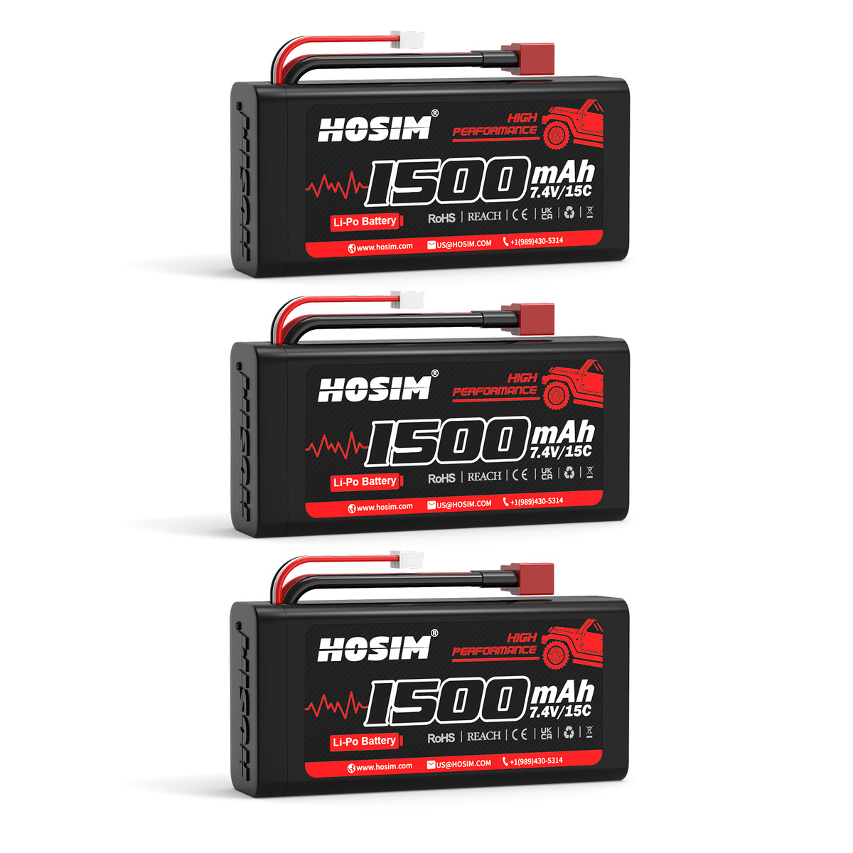 RC Car Battery 3PCS 1500 mAh 7.4V Li-Po Battery For X03 X05 X06 X15 X16 X07 X08 X17 X27 X25