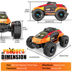 Haijon 1:20 25+kmh High Speed RC Car, Remote Control Truck Radio Off-Road Cars Vehicle Electronic Monster Hobby Buggy for Adults and Children Boys 8835