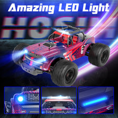 Hosim 1:14 RC Cars with Lights for Adults & Children,40+ KPH Remote Control Car Hobby Electric Off-Road RC Monster Trucks Toys Gifts