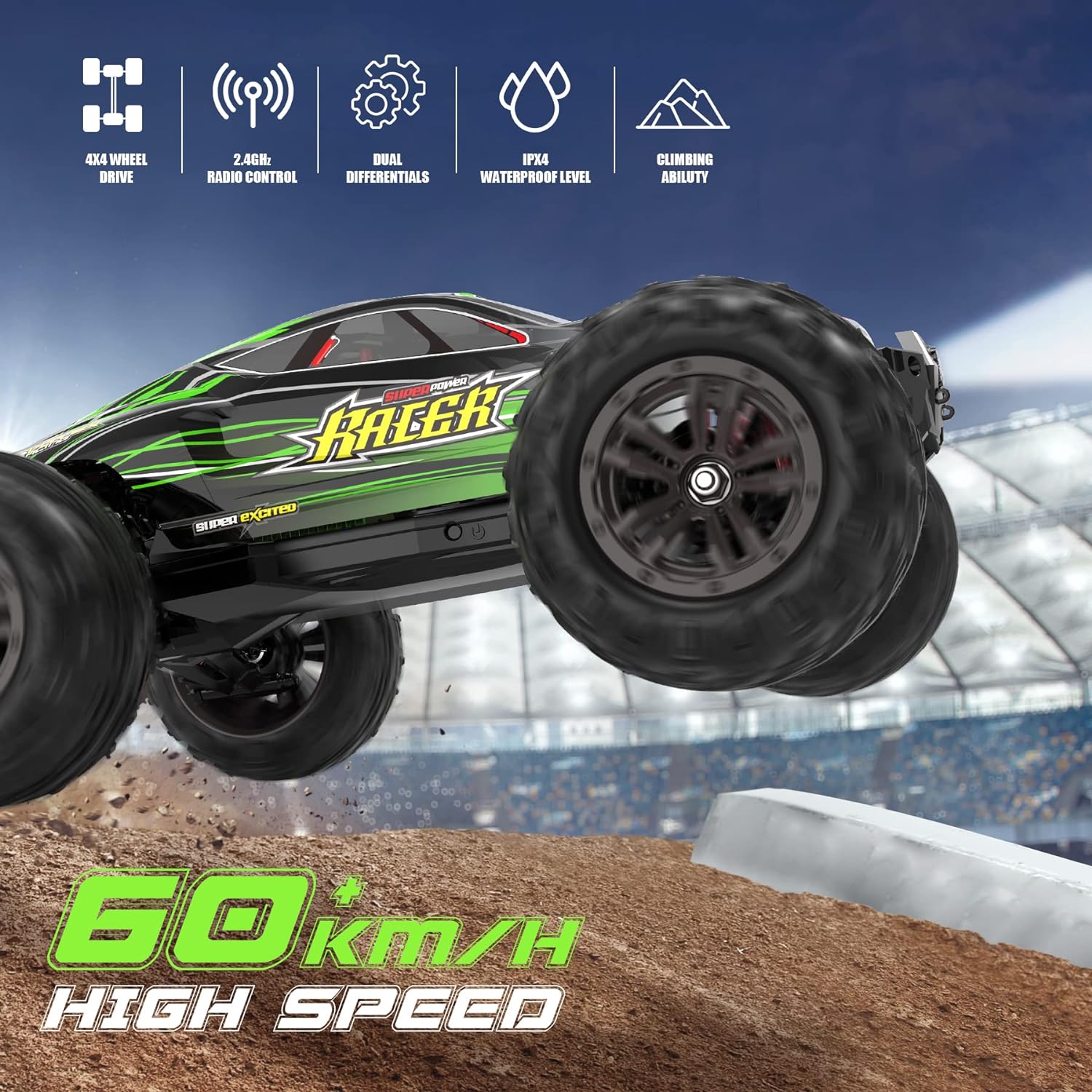 Hosim Q903 1:16 RC Car Monster Truck 2.4G Brushless Motor Remote Control Car