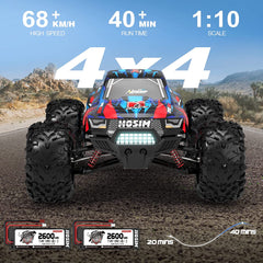 Hosim 1:10 Brushless RC Cars High Speed 68+KM Remote Control Car X-08 RC Monster Trucks 4WD Off Road