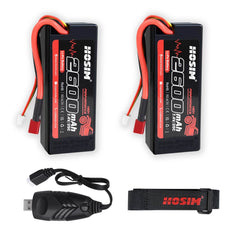 RC CAR BATTERY 2PCS 2S 7.4V 2600mAh Lipo Battery 25C Fit for X08 X07 X07W