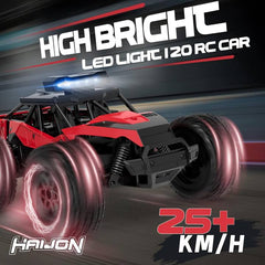 Haijon 1:20 25+kmh High Speed RC Car, Remote Control Truck Radio Off-Road Cars Vehicle Electronic Monster Hobby Buggy for Adults and Children Boys 8836