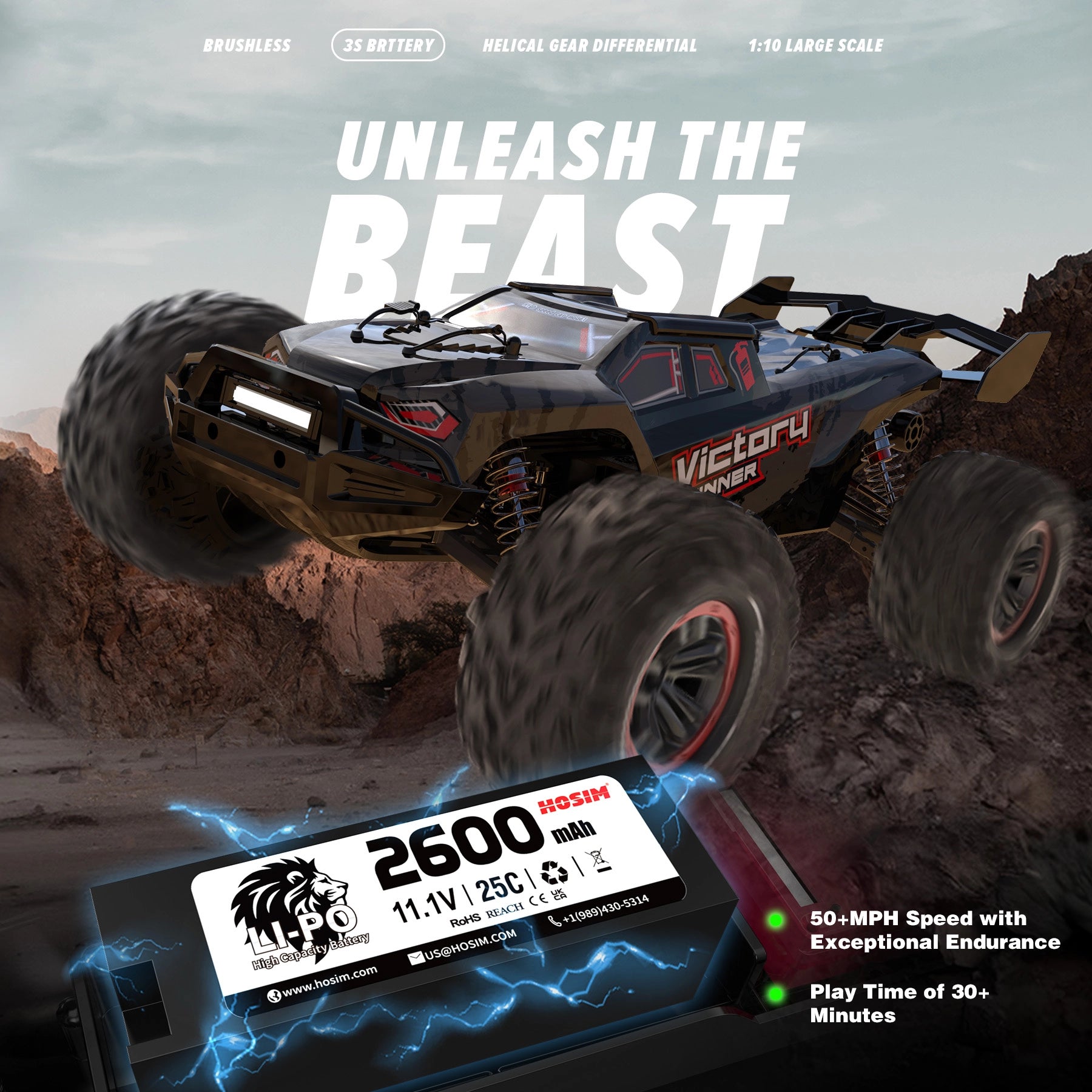 RC CAR VORTAN X25 1:8 BRUSHLESS