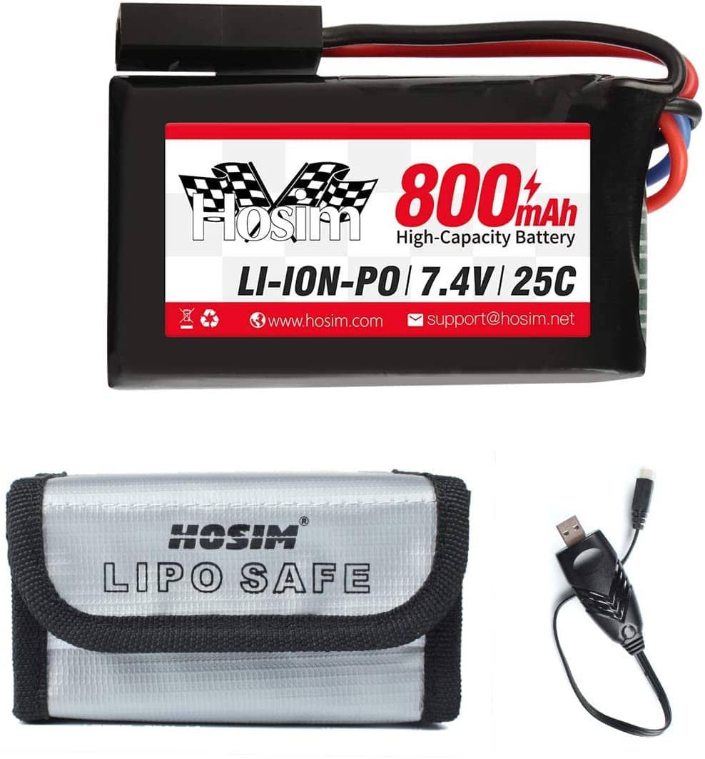 Batterie lipo 2S 7.4V 800mAh