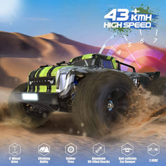 Hosim 1:16 Bluetooth GPS RC Car 4WD All Terrain RTR Remote Control Truck with App,Radio Cars Off Road Waterproof Hobby Grade Trucks for Child Adults