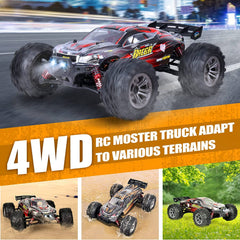 Hosim RC Cars 1:16 36+kmh 4WD High Speed Remote Control Truck Radio Off-Road Hobby Buggy for Adults and Children 3 Batteries 40+min Play