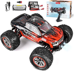 Hosim 1:12 Scale RC Car Monster Truck Oil Shock 2 Dual Batteries High Speed 9155 Red