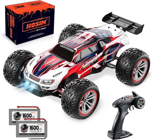 Hosim 1:10 RC Cars 48+ KMH 2.4GHz Remote Control Car 4WD Off Road Mons