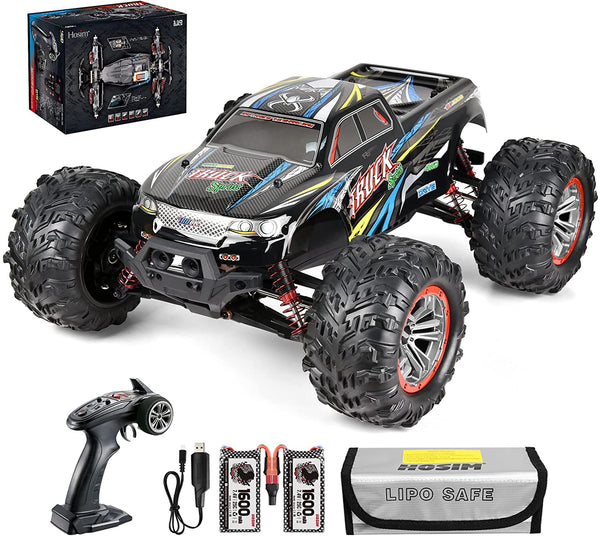 Hosim 1/10 RC Car Monster Truck 9125 Remote Control Car with 2 Batteri