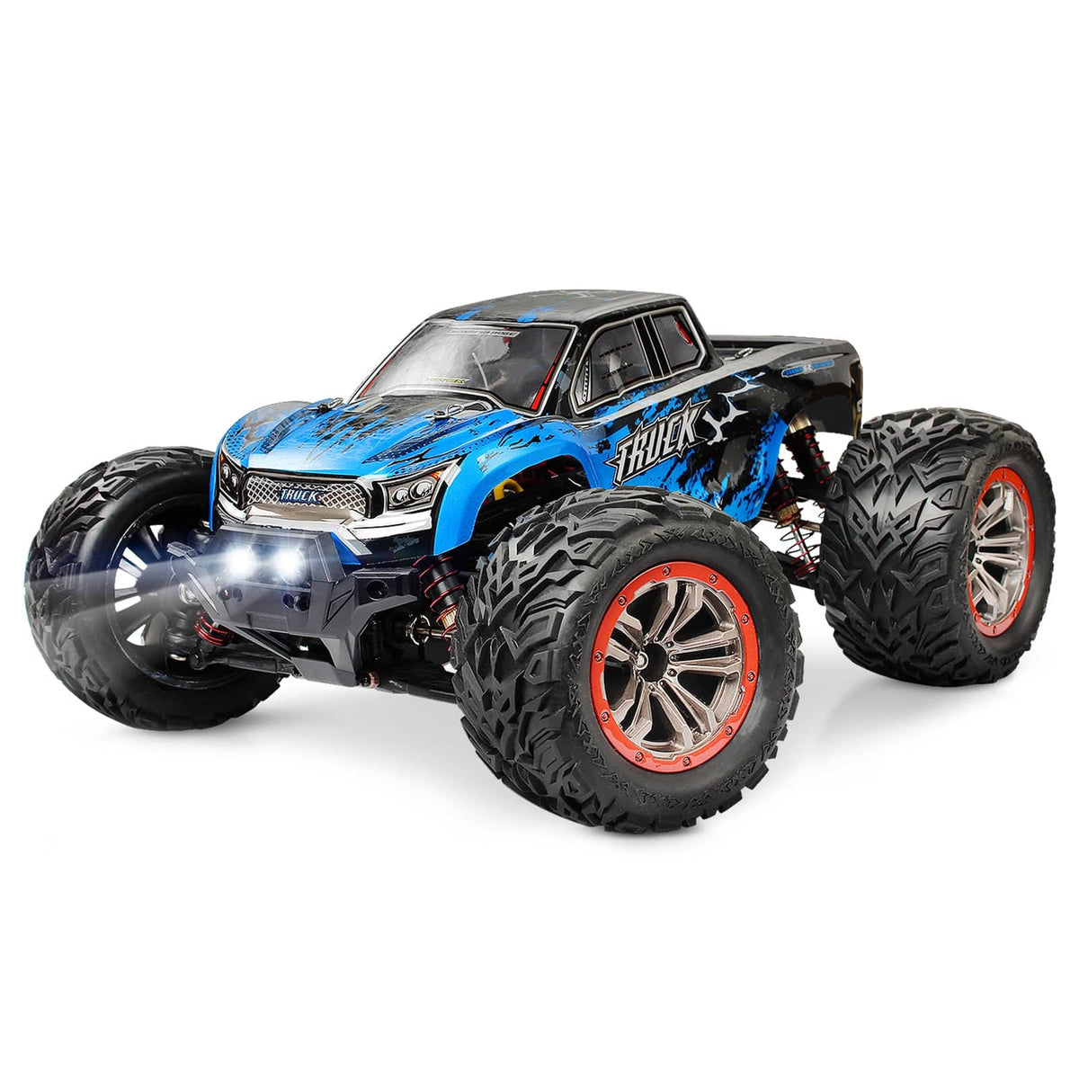 Hosim 1:12 Scale RC Car Monster Truck Oil Shock 2 Dual Batteries Conector  9155 Blue