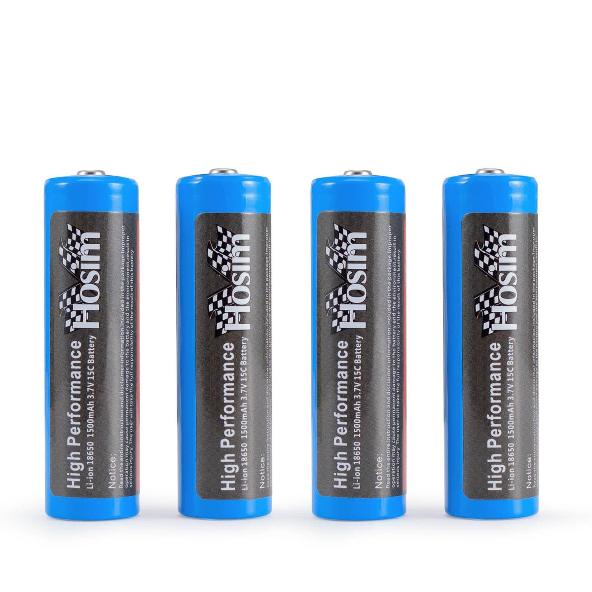 Hosim 4 Pack 3.7V 15C 1500mAh Li-ion RC Car Battery for G171 G172 G173 G174